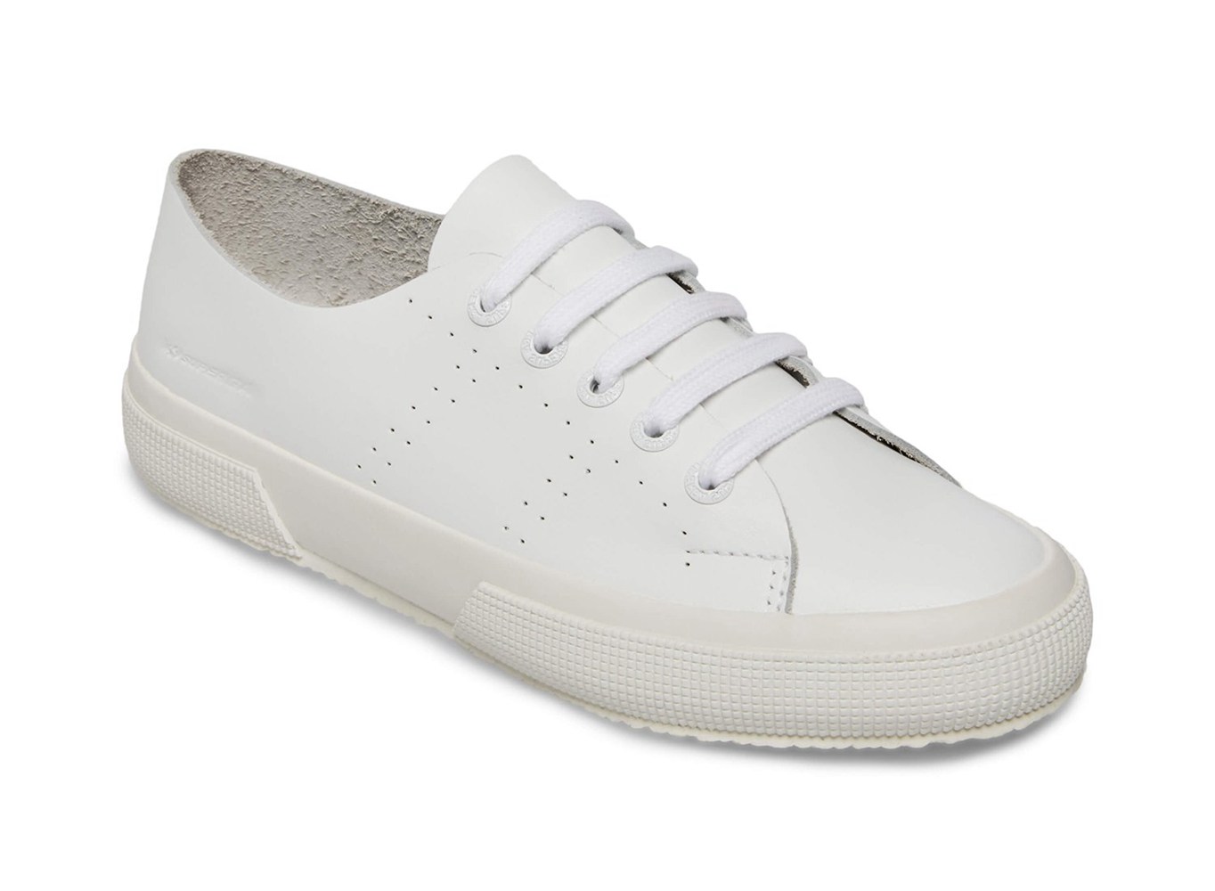 Tenis Feminino Branco - Superga 2750 Rawcutleatheru Couro - HUCBI-6730